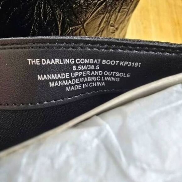 Katy Perry The Daarling Combat Boot Black Size 8.5 - Picture 6 of 12